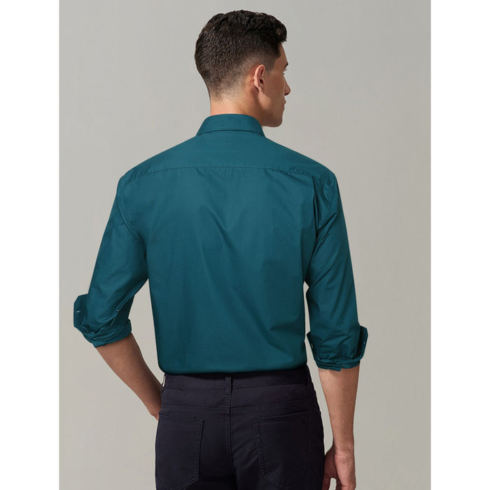Casual Formal Shirt with Pocket - TEAL