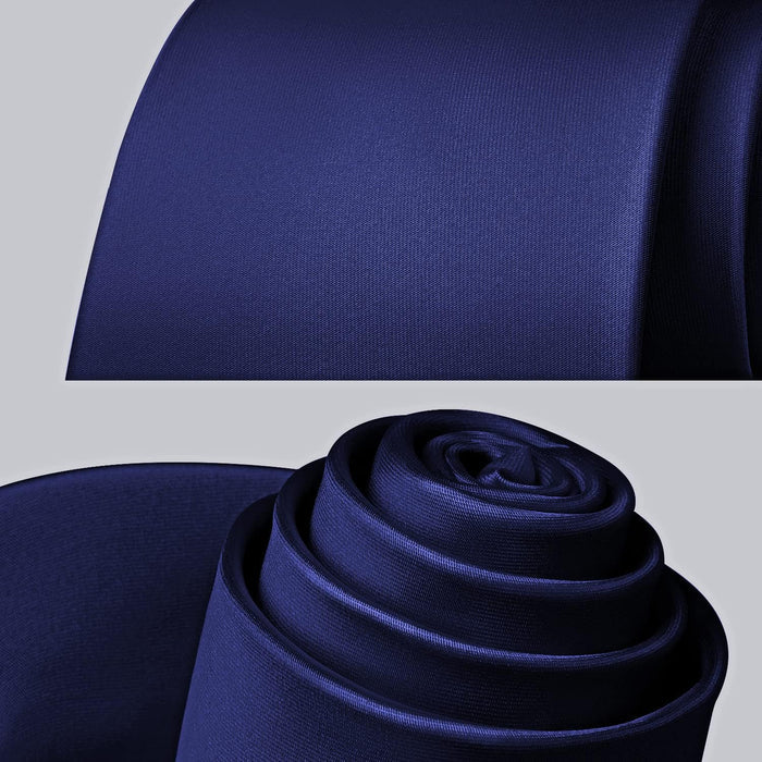 Solid Tie Handkerchief Clip - NAVY BLUE