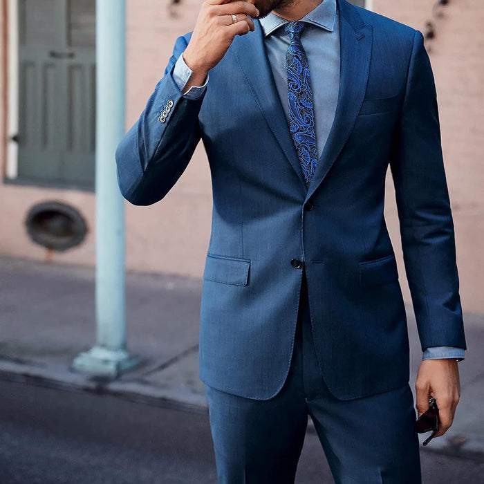 Paisley 2.17' Skinny Formal Tie - B- BLUE