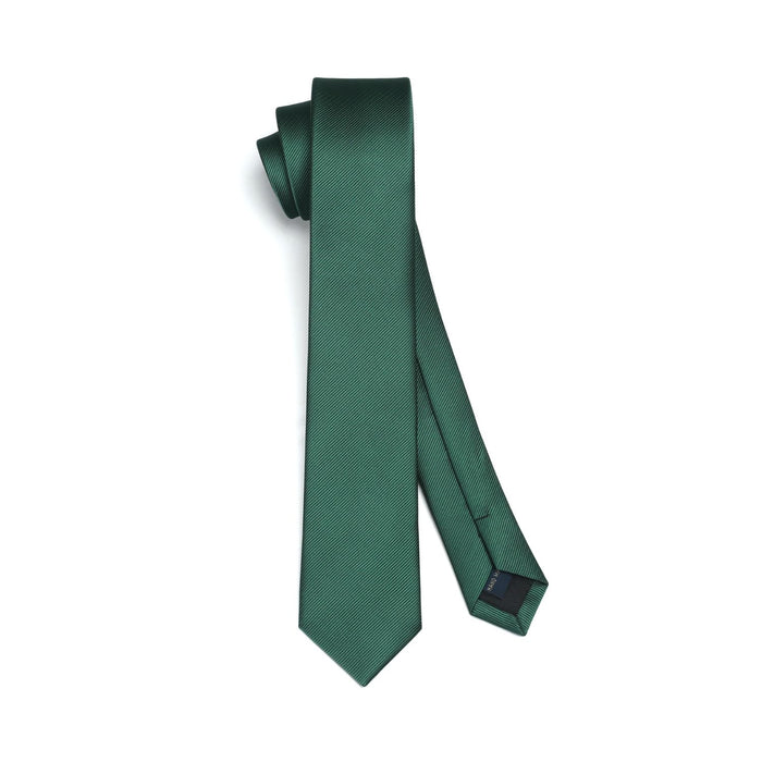 Solid 2.4'' Skinny Formal Tie - DARK GREEN
