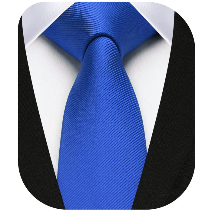 Solid 2.17'' Skinny Formal Tie - B3-ROYAL BLUE