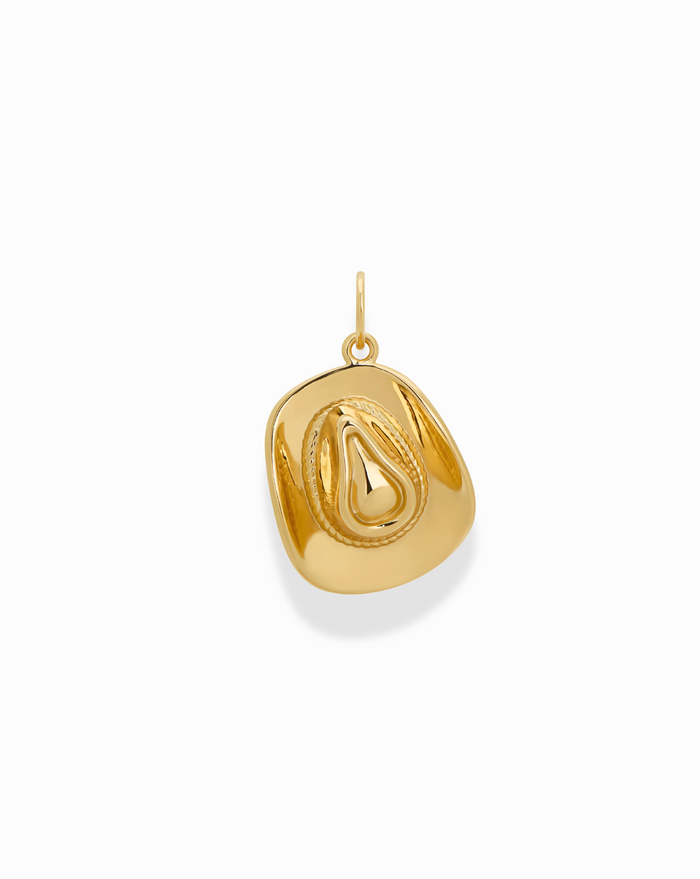 Hold 'Em Cowboy Hat Charm - Mod + Jo - Jewelry built to last, advanced plating technology