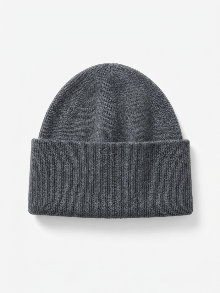 Cashmere Cuff Beanie - Slate Gray — SLATE GRAY / One Size — view 1