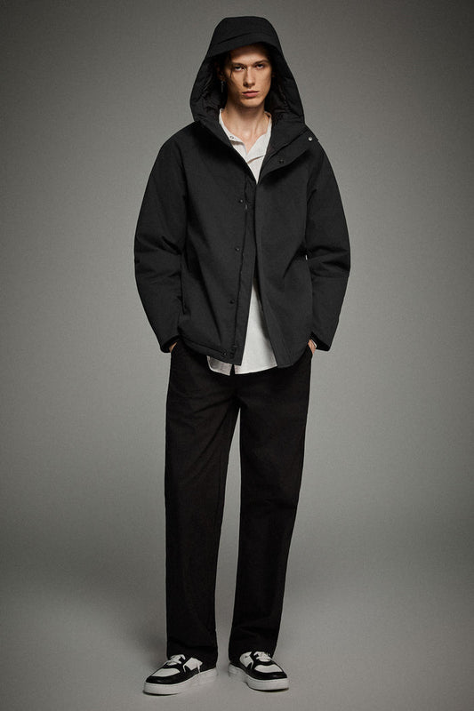 Lightweight Cropped Everyday Puffer Orolay #color_black