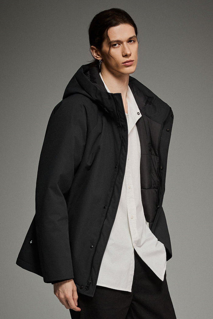 Lightweight Cropped Everyday Puffer Orolay #color_black