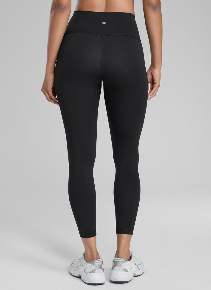 CRZ YOGA Women's Train High Rise Hugged Feel Compression Leggings 25'' Black