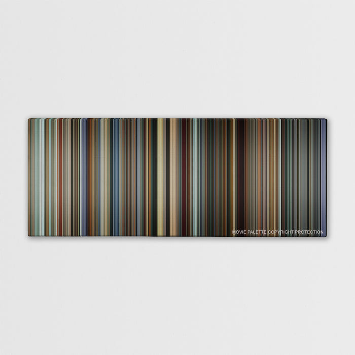 I, Tonya color palette canvas print: thousands of thin vertical stripes of color