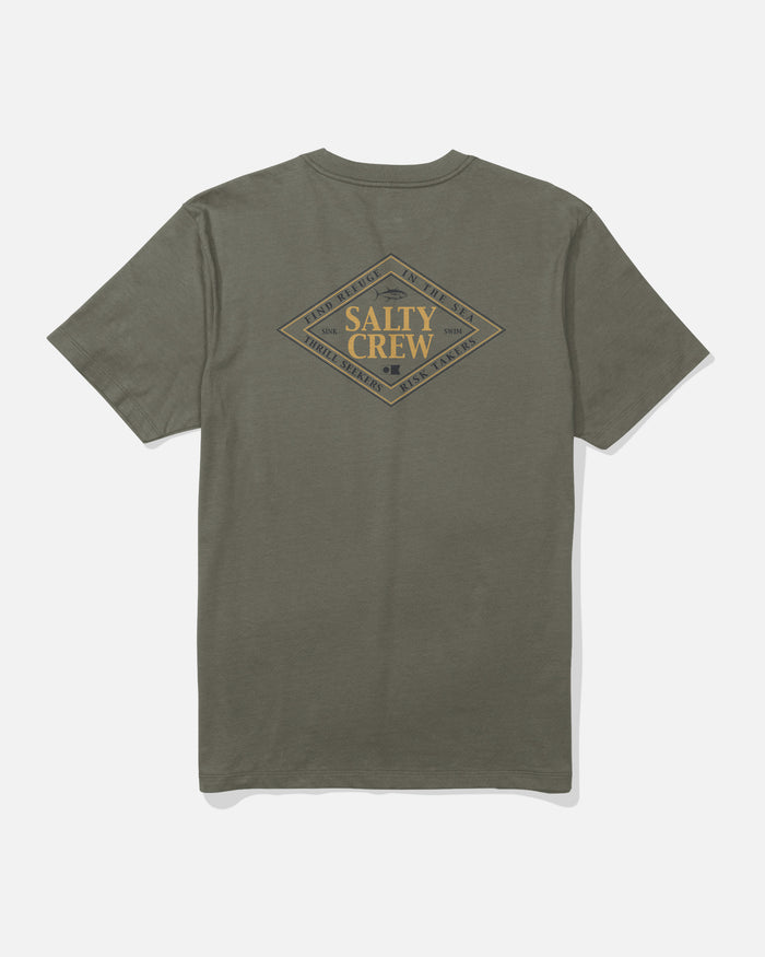 Iconic Ss Tee - Dusty Olive