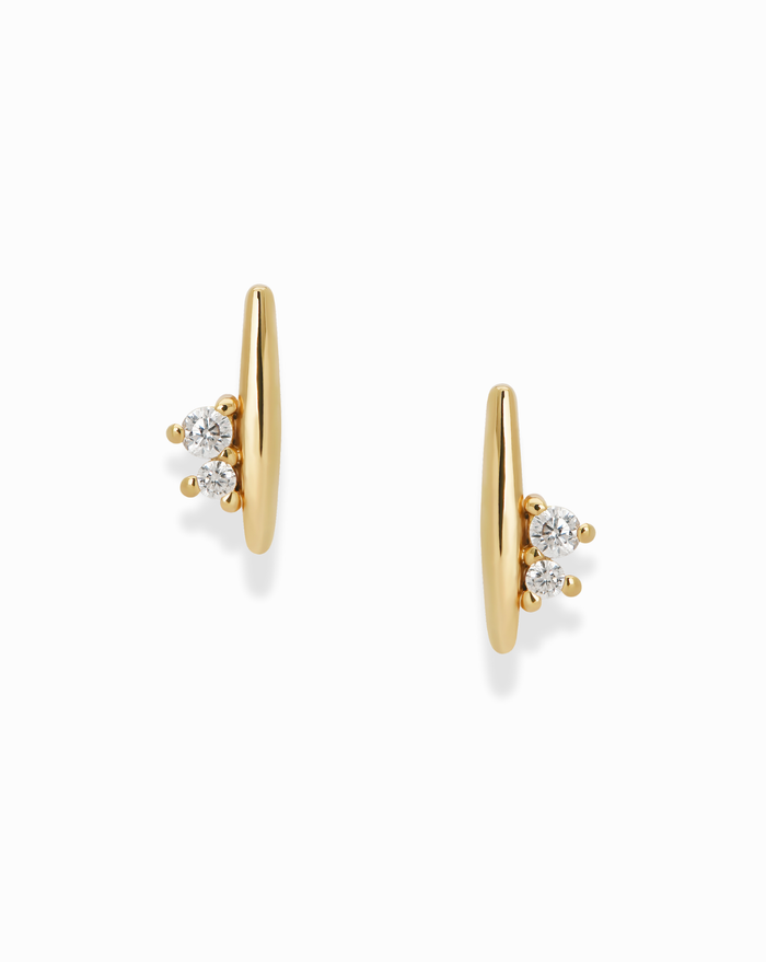 Ida Bar Studs - Mod + Jo - Jewelry built to last, advanced plating technology