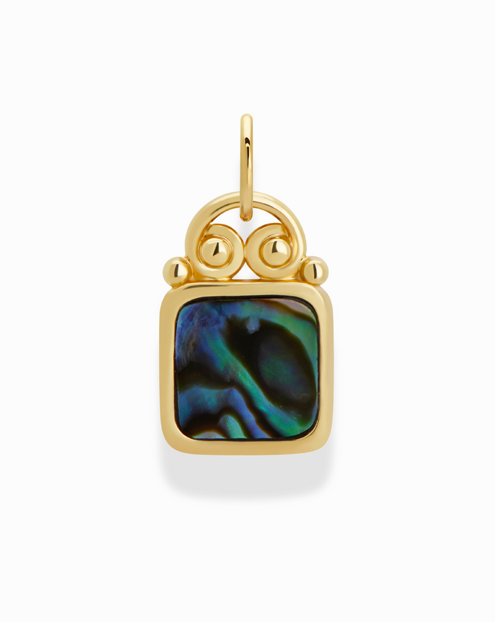 Ingrid Abalone Shell Charm - Mod + Jo - Jewelry built to last, advanced plating technology