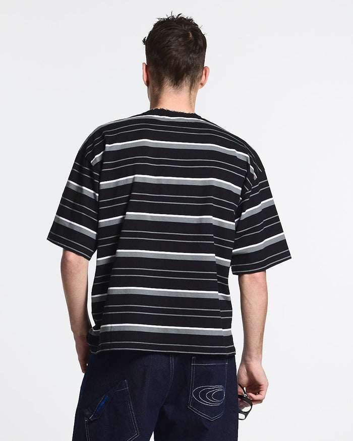 INTERNATIONAL STARS TEE GREY STRIPED - COLD CULTURE #man