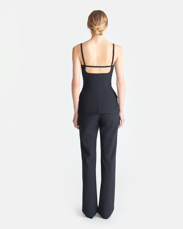 Irida - Bootcut pants - Black