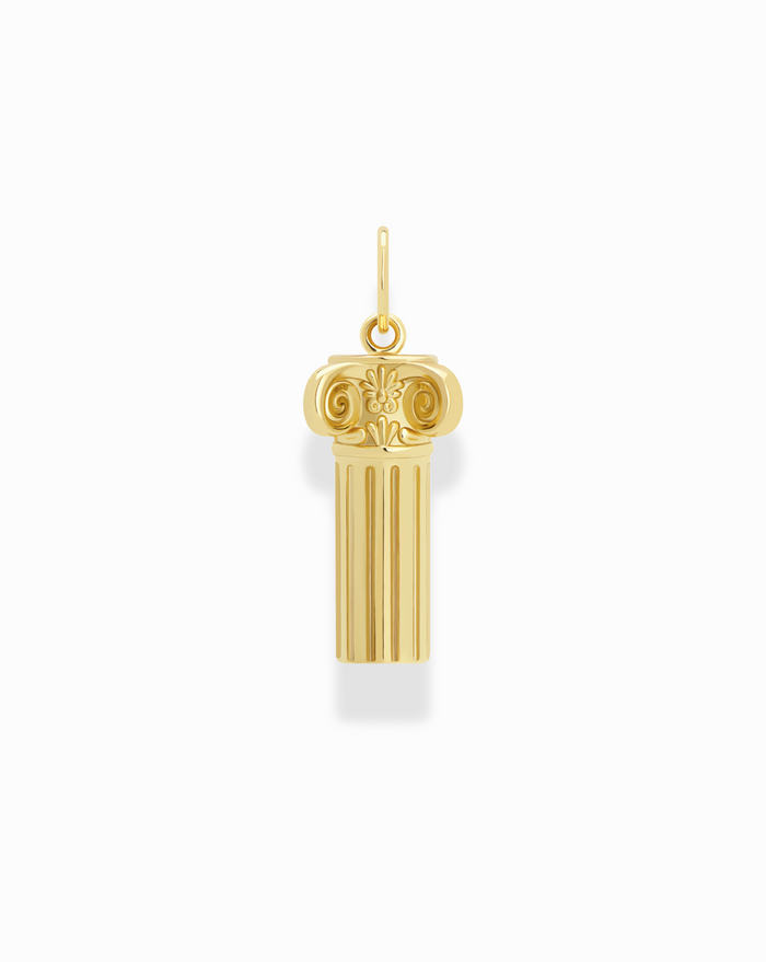 Isla Greek Column Charm - Mod + Jo - Jewelry built to last, advanced plating technology