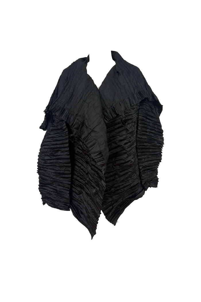 Issey Miyake Pleats Please Avant-Garde Draped Pleated Jacket