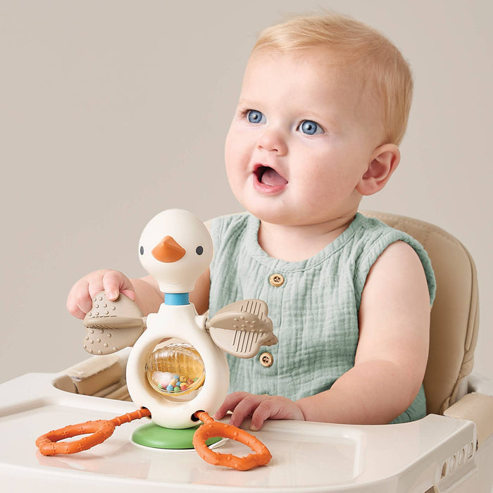 Itzy Twist & Bop - High Chair Sensory Toy - Goose - Wee Bee Baby Boutique