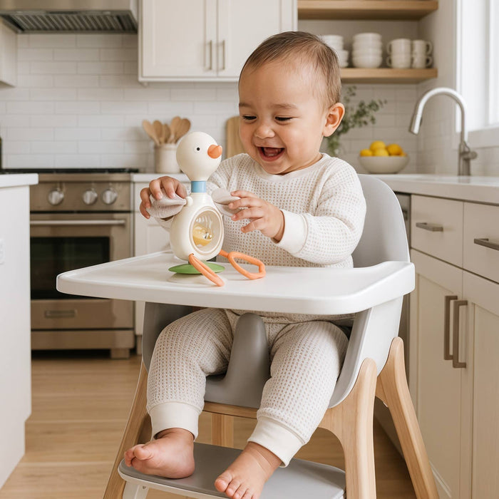 Itzy Twist & Bop - High Chair Sensory Toy - Goose - Wee Bee Baby Boutique