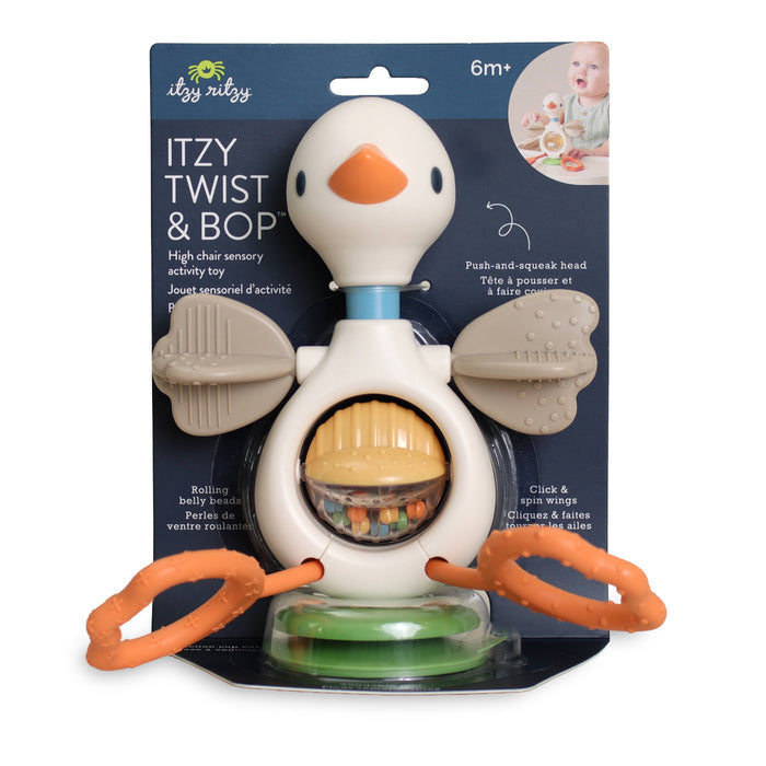 Itzy Twist & Bop - High Chair Sensory Toy - Goose - Wee Bee Baby Boutique
