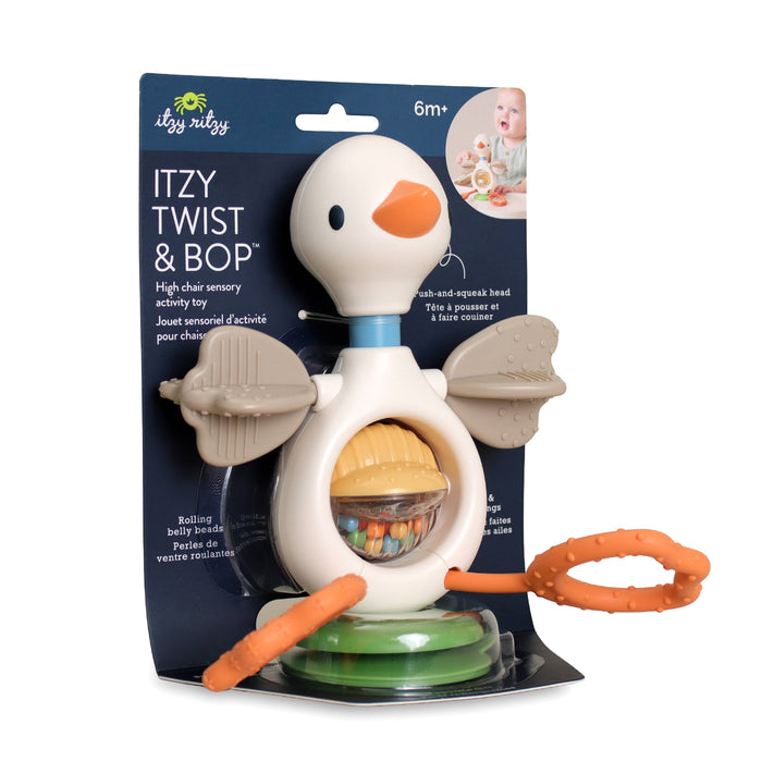 Itzy Twist & Bop - High Chair Sensory Toy - Goose - Wee Bee Baby Boutique