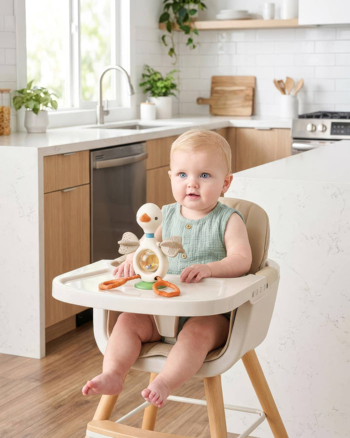 Itzy Twist & Bop - High Chair Sensory Toy - Goose - Wee Bee Baby Boutique
