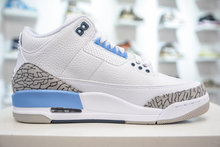 Jordan 3 Retro UNC White