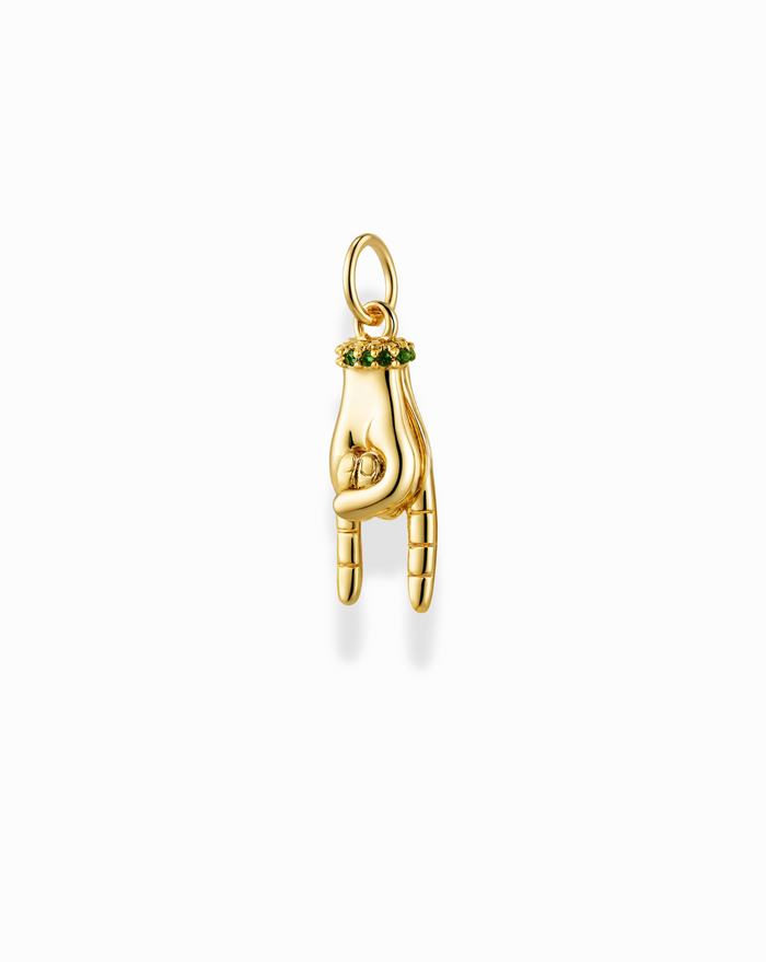 Jude Mano Cornuto Charm - Mod + Jo - Jewelry built to last, advanced plating technology