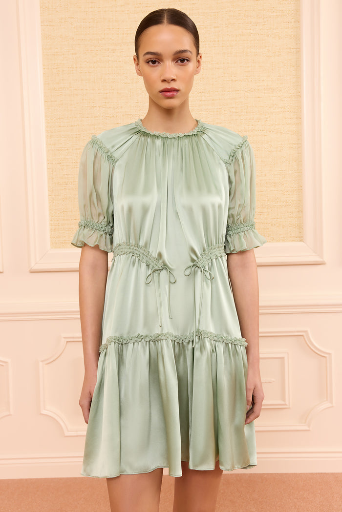 Juliette Mini Dress - Celadon