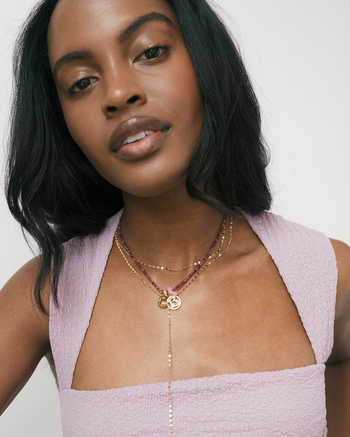 Juno Flower Gemstone Spacer - Mod + Jo - Jewelry built to last, advanced plating technology