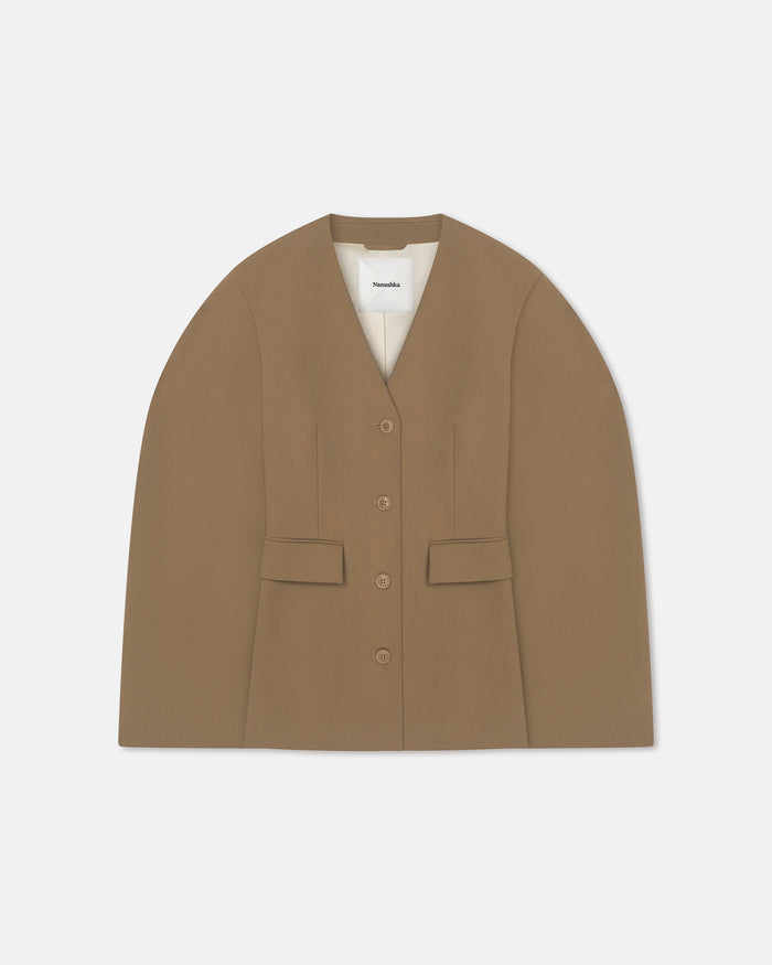 Kaori - Elongated Blazer - Brown