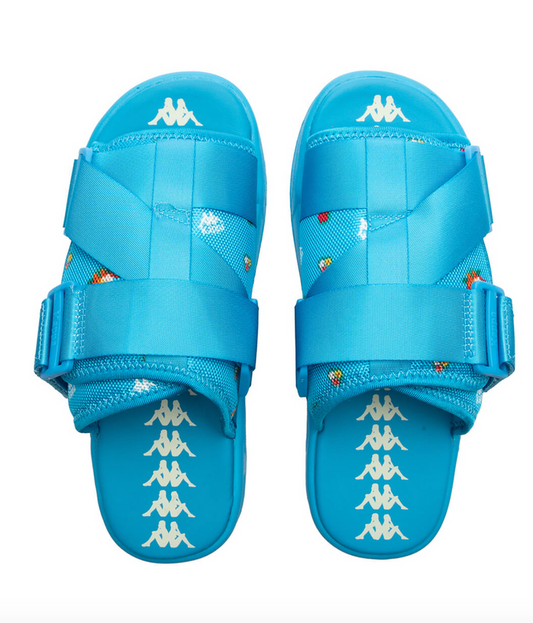 KAPPA SLIDES- BLUE BANDA DEGANA - Clique Apparel