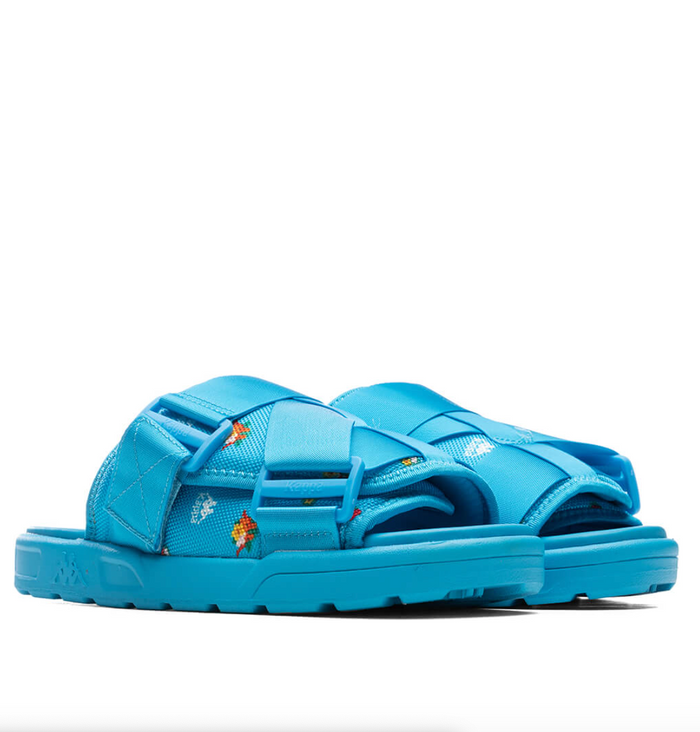 KAPPA SLIDES- BLUE BANDA DEGANA - Clique Apparel