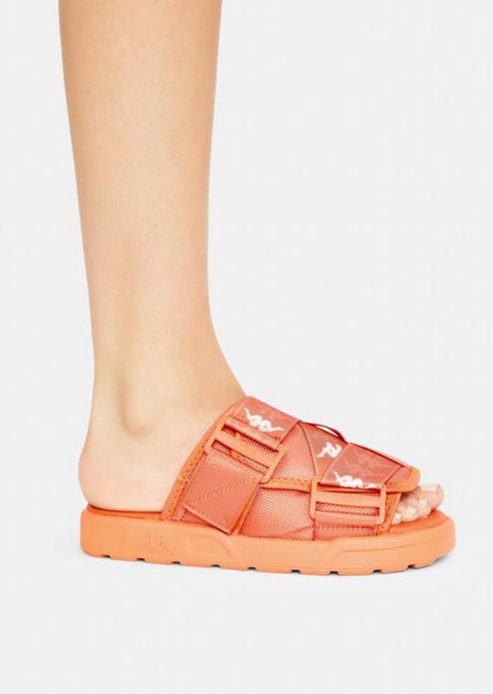 KAPPA SLIDES- BANDANA MITEL 1 ORANGE-WHT - Clique Apparel