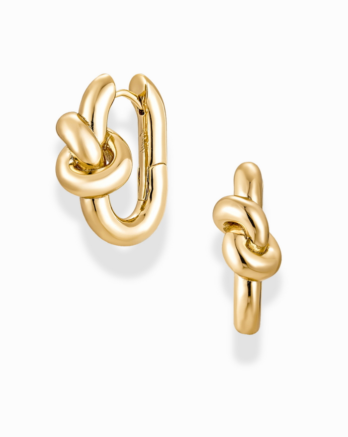 Karina Knot Hoops - Mod + Jo - Jewelry built to last, advanced plating technology