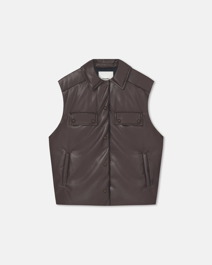 Karlene - Okobor Vest - Coffee Ground