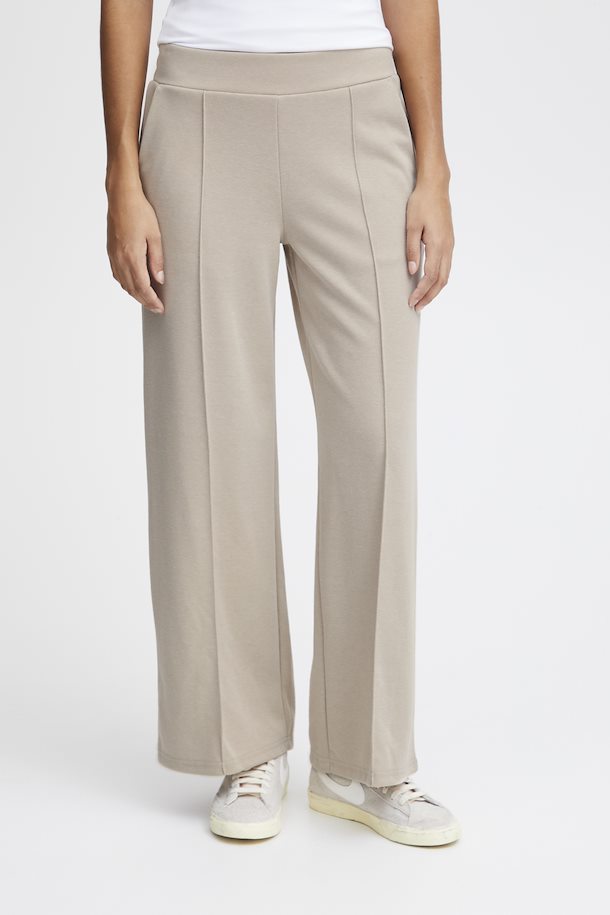 KATE WIDE LEG TROUSERS (DOESKIN)