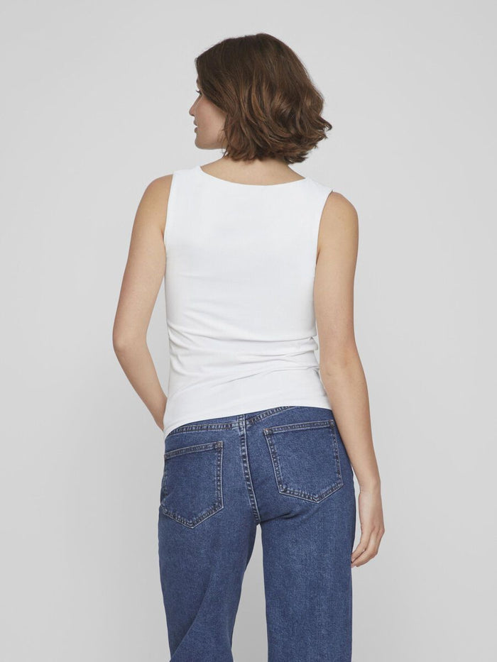 Kennza O-Neck Tank Top (Optical Snow)