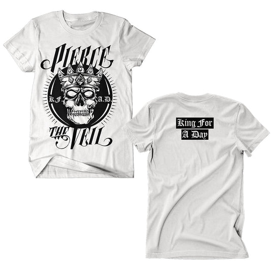 pirece the veil King For A Day - White T-Shirt