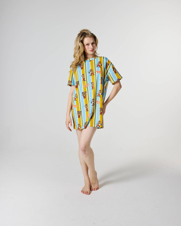Kip&Co x Blinky Bill Adventures With Blinky Adult Organic Cotton Oversize T-shirt Nightie