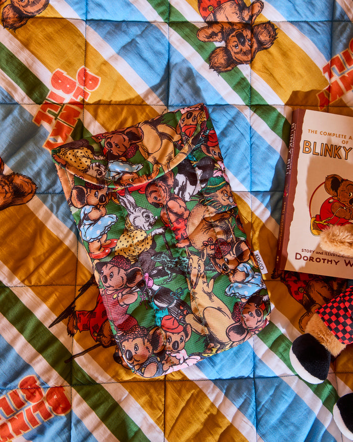 Kip&Co x Blinky Bill Adventures With Blinky Organic Cotton Quilted Kids Bedspread