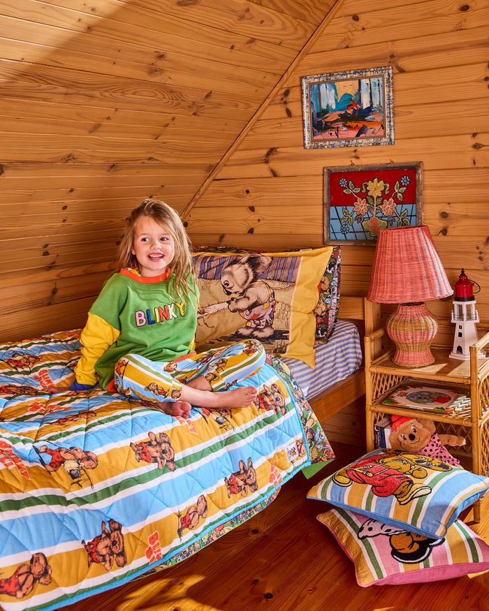 Kip&Co x Blinky Bill Adventures With Blinky Organic Cotton Quilted Kids Bedspread