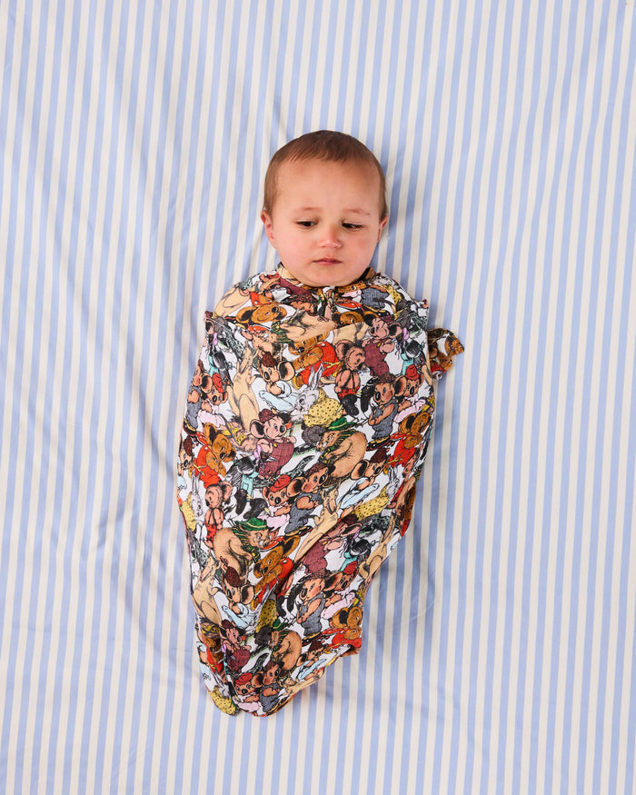 Kip&Co x Blinky Bill Blinky And Friends Bamboo Swaddle