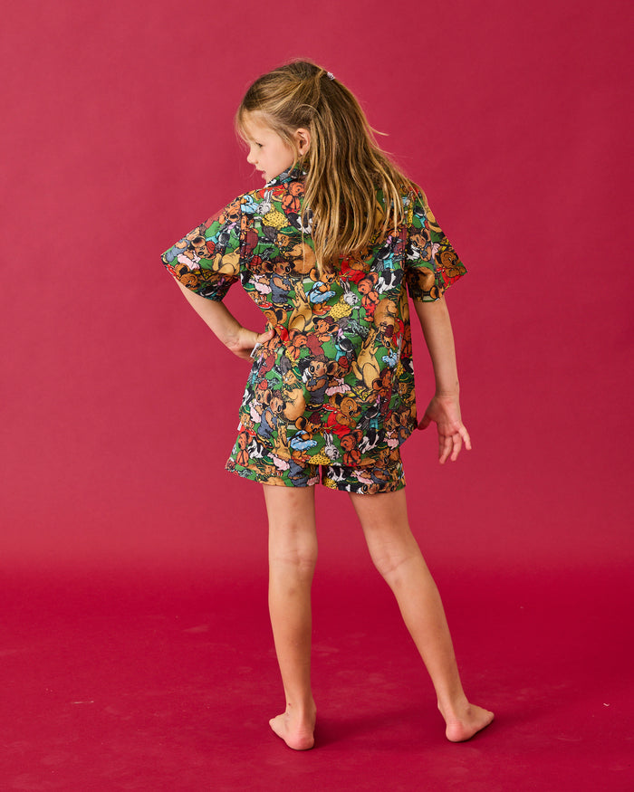 Kip&Co x Blinky Bill Blinky And Friends Kids Organic Cotton Short Sleeve Shirt & Short Pyjama Set
