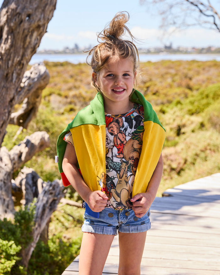 Kip&Co x Blinky Bill Blinky And Friends Kids Organic Cotton T-Shirt