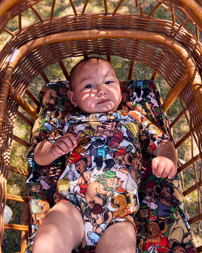 Kip&Co x Blinky Bill Blinky And Friends Organic Short Sleeve Romper