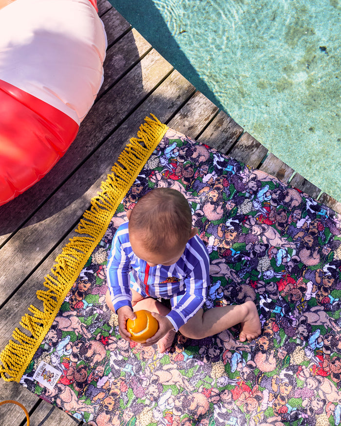 Kip&Co x Blinky Bill Blinky And Friends Printed Terry Beach Towel