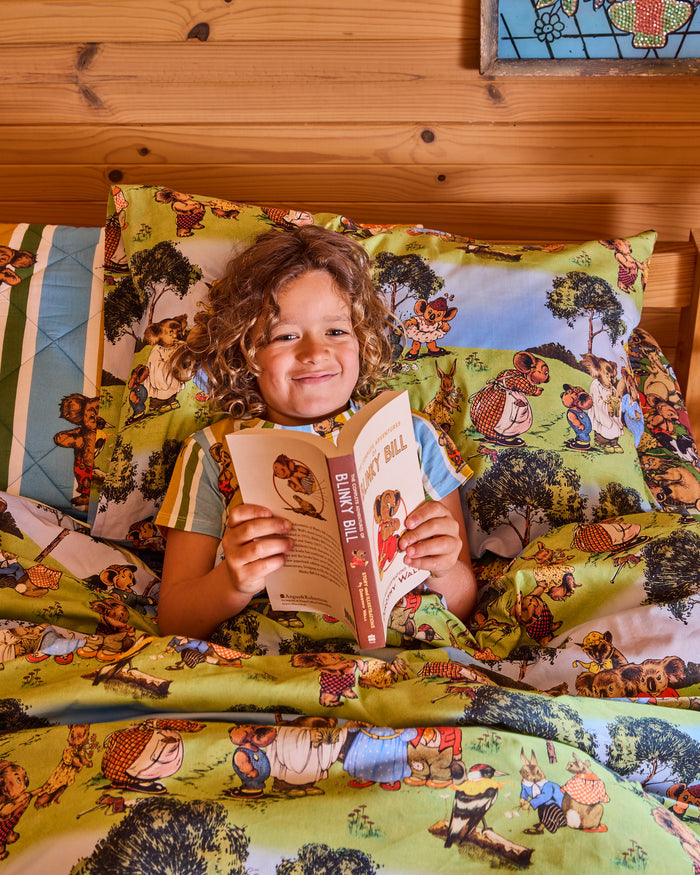 Kip&Co x Blinky Bill Bush Bashing Organic Cotton Pillowcases