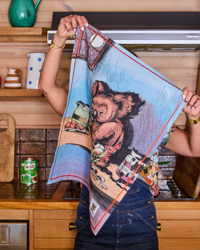 Kip&Co x Blinky Bill Late Night Snack Tea Towel