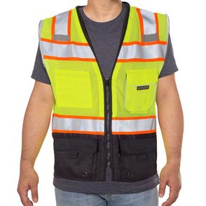 Kishigo Premium Black Series Black Bottom Class 2 Vest