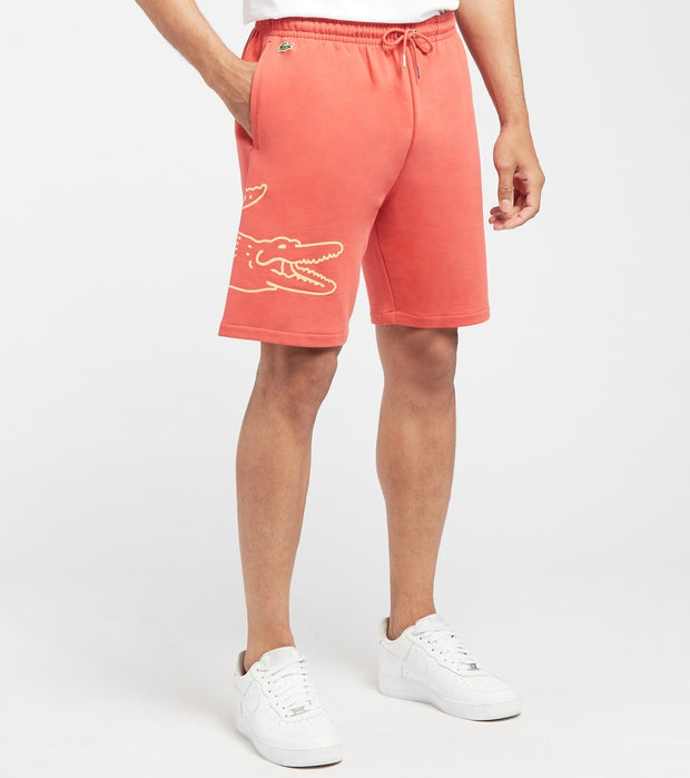 Lacoste Men’s Crocodile Print Fleece Shorts - Clique Apparel