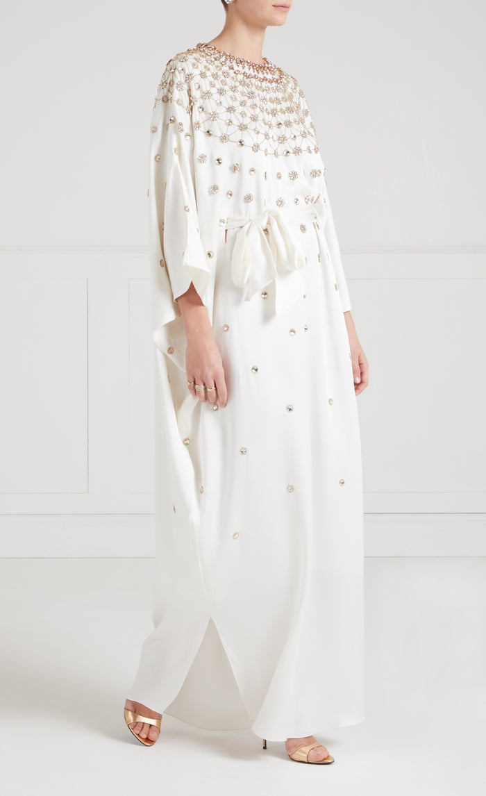 Layla Gown - White & Gold