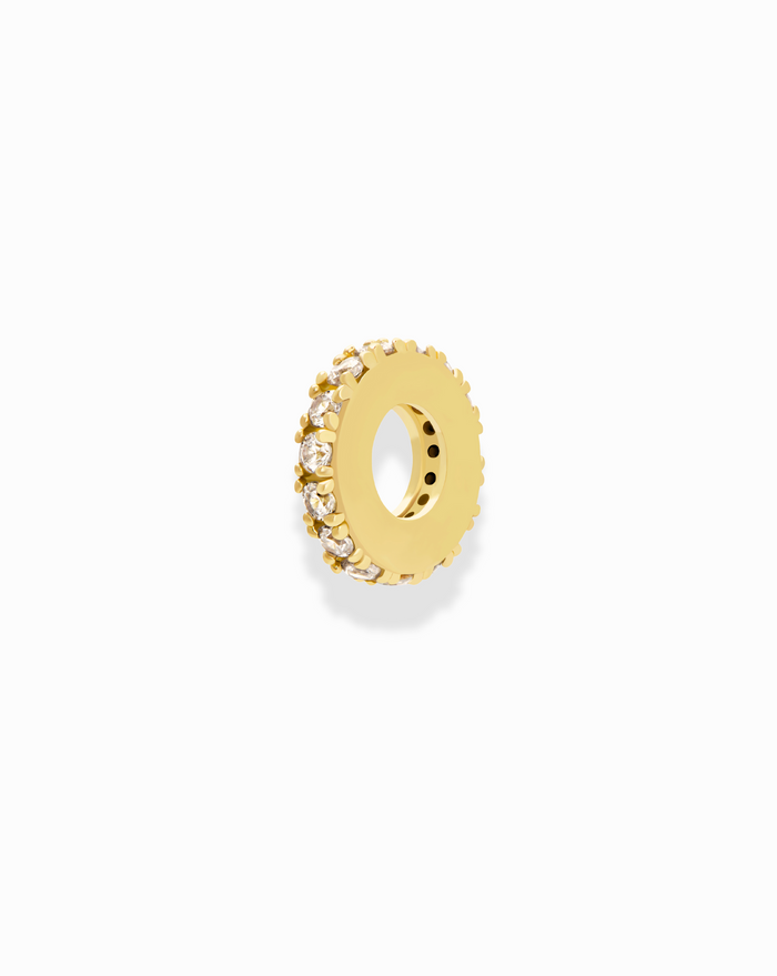 Leah Pave Charm Spacer - Mod + Jo - Jewelry built to last, advanced plating technology